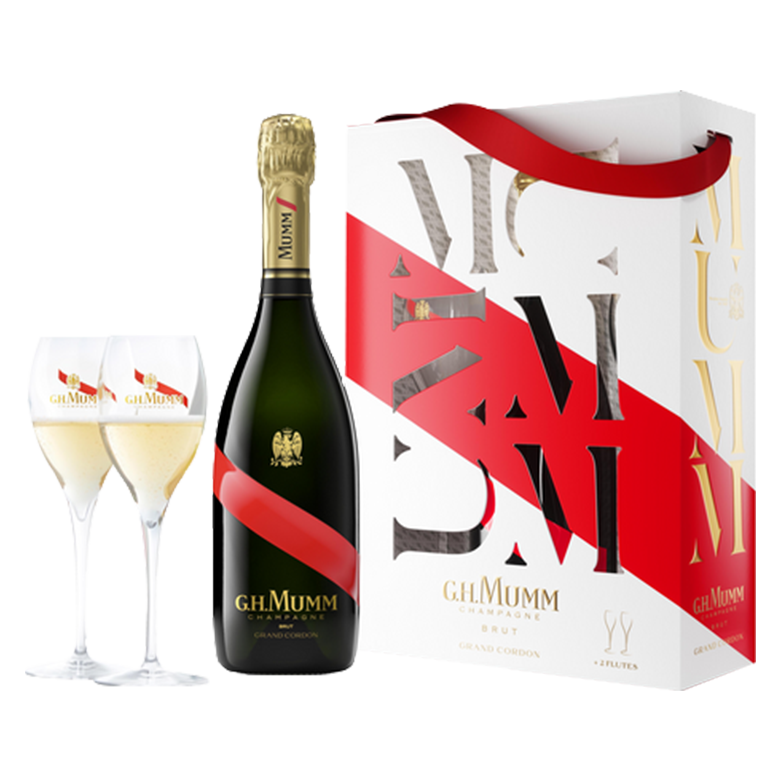 GH Mumm Grand Cordon Gift Set 750ml - G.H. Mumm – BevMo!