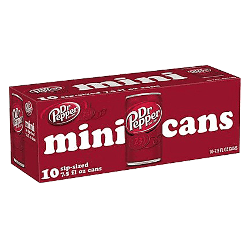 Dr Pepper 10pk 7.5oz Mini Can