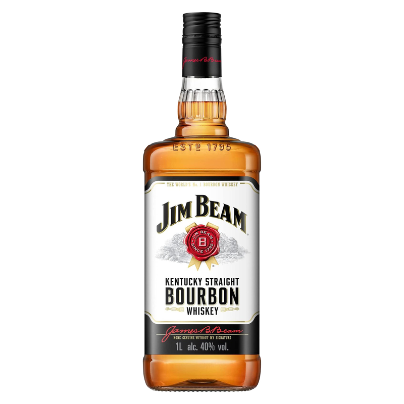 Jim Beam Bourbon Whiskey 1L (80 Proof) - Jim Beam – BevMo!