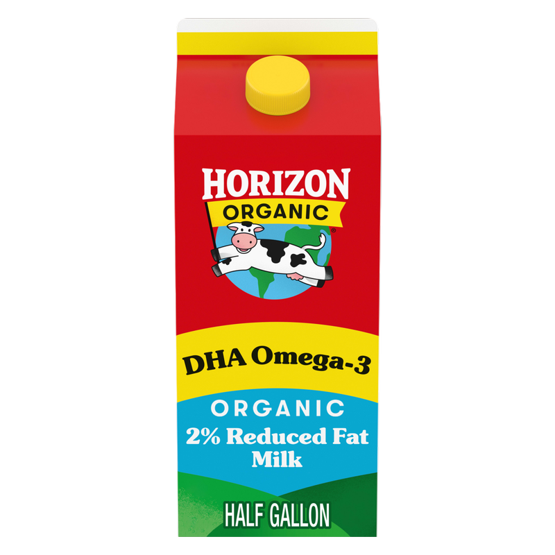 Horizon Organic 2% Reduced Fat Milk - 1/2 Gallon - Horizon – BevMo!