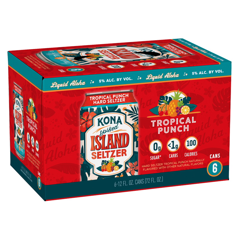 Kona Spiked Island Seltzer Tropical Punch 6pk 12oz Can