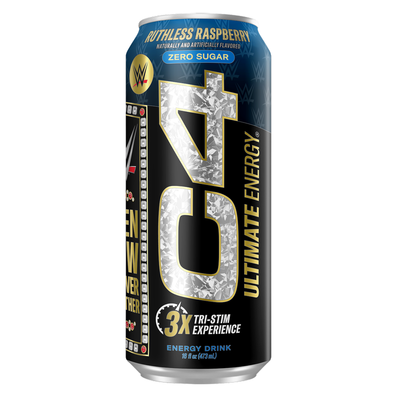 C4 Ultimate WWE Ruthless Raspberry 16oz Can - C4 – BevMo!