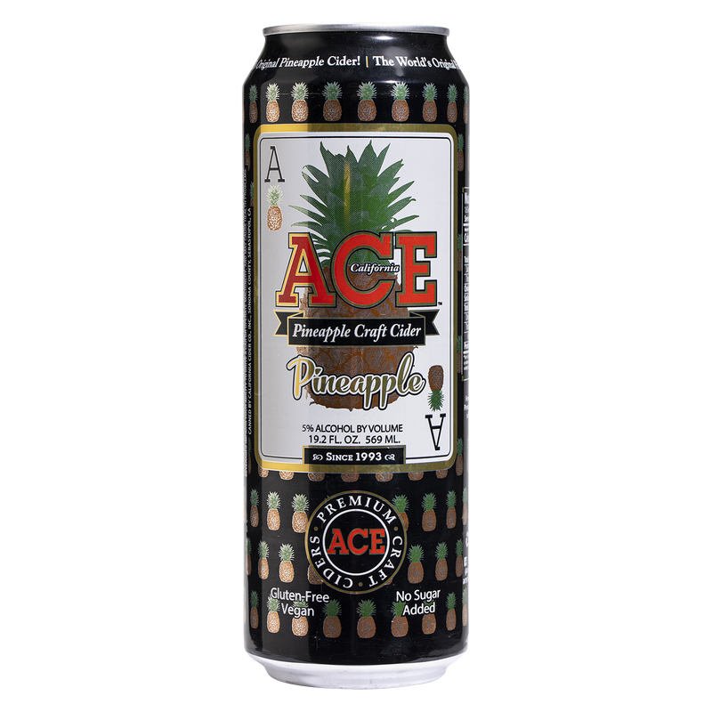 Ace Cider Pineapple Single 19.2oz Can - Ace Cider – BevMo!