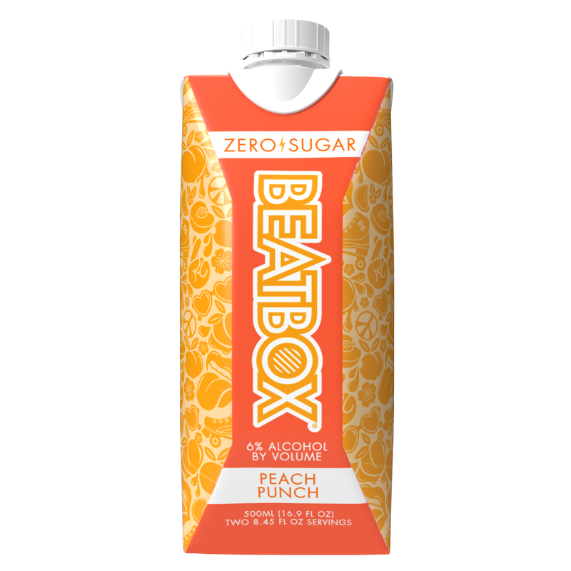BeatBox Peach Punch 500ml 6.0% ABV Zero Sugar - BeatBox – BevMo!