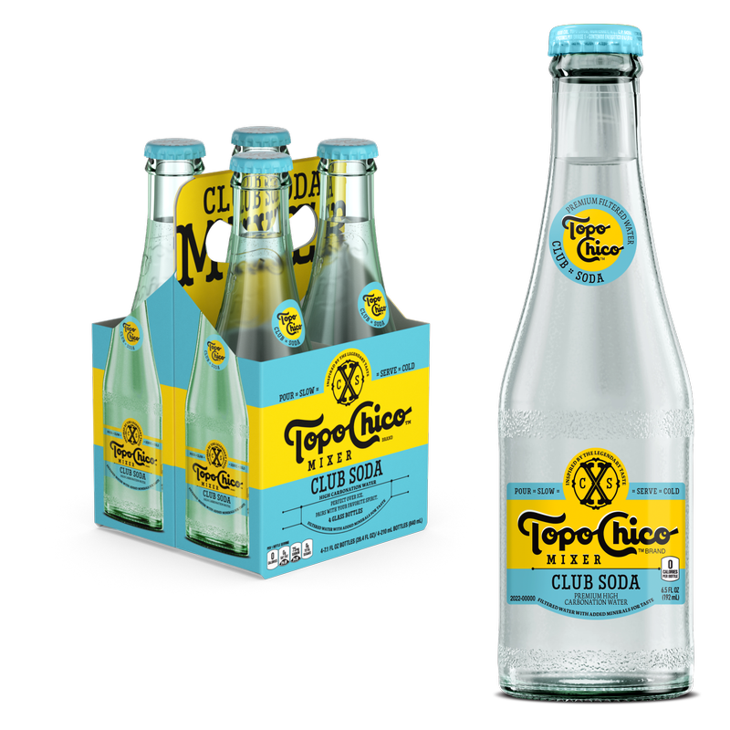 Topo Chico Mixer Club Soda 4pk 7.1oz Glass Bottle - Topo Chico