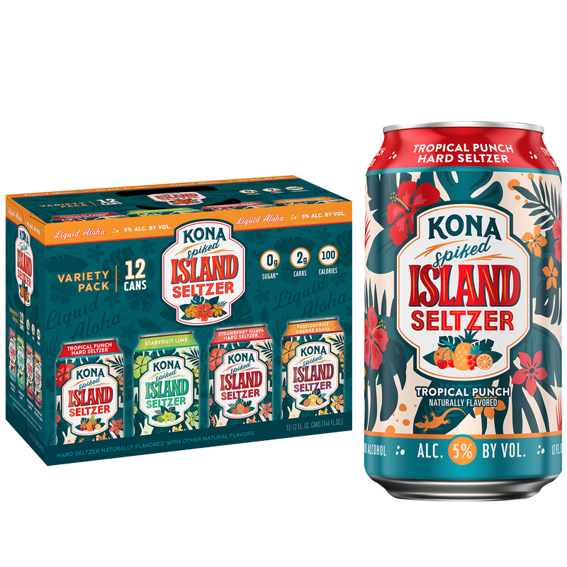 Kona Spiked Seltzer Island Variety 12pk 12oz Can - Kona Brewing