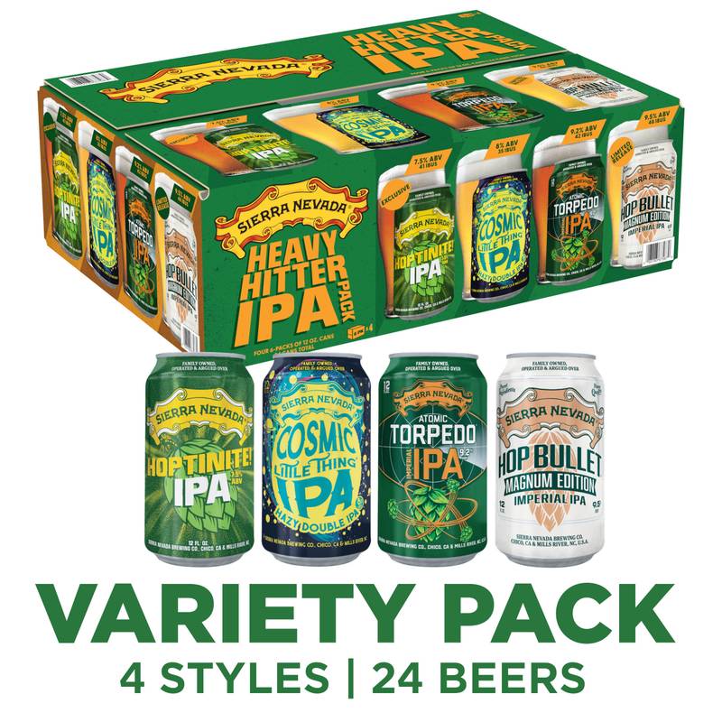 Sierra Nevada Heavy Hitters IPA Pack 24pk 12oz Cans - Sierra