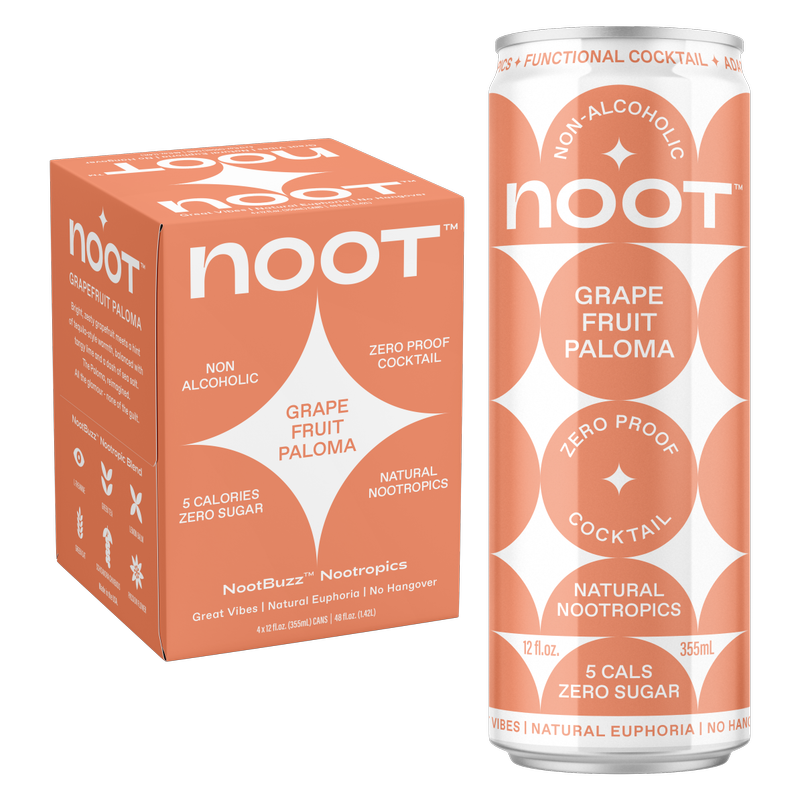 Noot Grapefruit Paloma Non-Alcoholic Cocktail 4pk 12oz Can - Noot