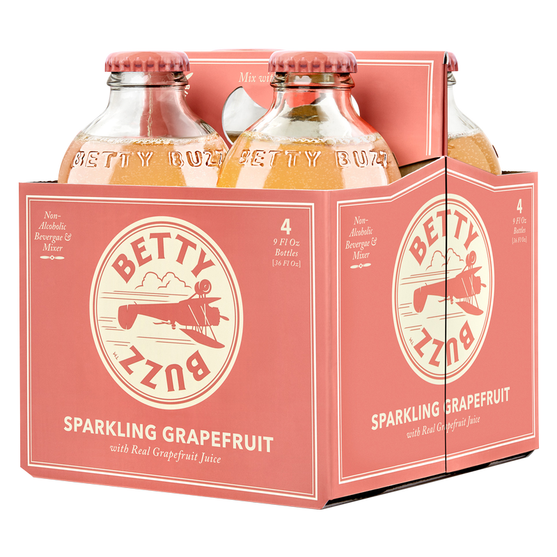 Betty Buzz Sparkling Grapefruit 4pk 9oz 4pk Btl - Betty Buzz – BevMo!