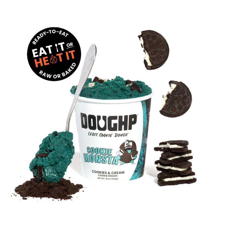 Doughp Cookie Monsta Cookies & Cream Edible Cookie Dough 16oz