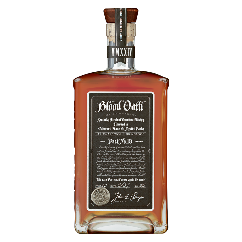Blood Oath Pact No.10 Bourbon 750ml Bottle - Blood Oath – BevMo!