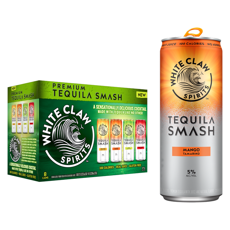 White Claw Tequila + Soda Smash 8pk 12oz Can 4.5% ABV - White Claw
