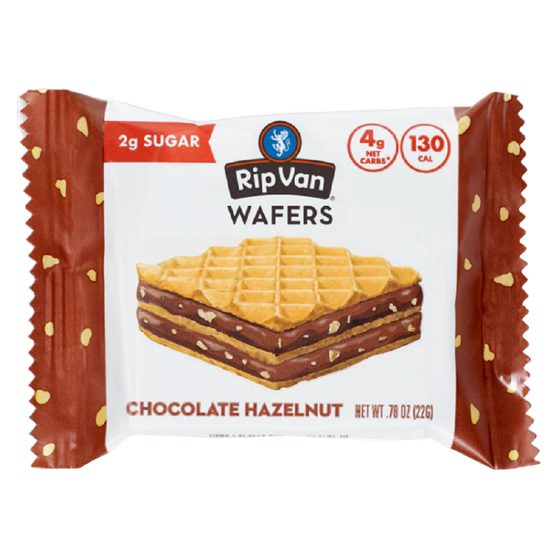 Rip Van Chocolate Hazelnut Wafer Cookies, 0.78oz - Rip Van Wafels