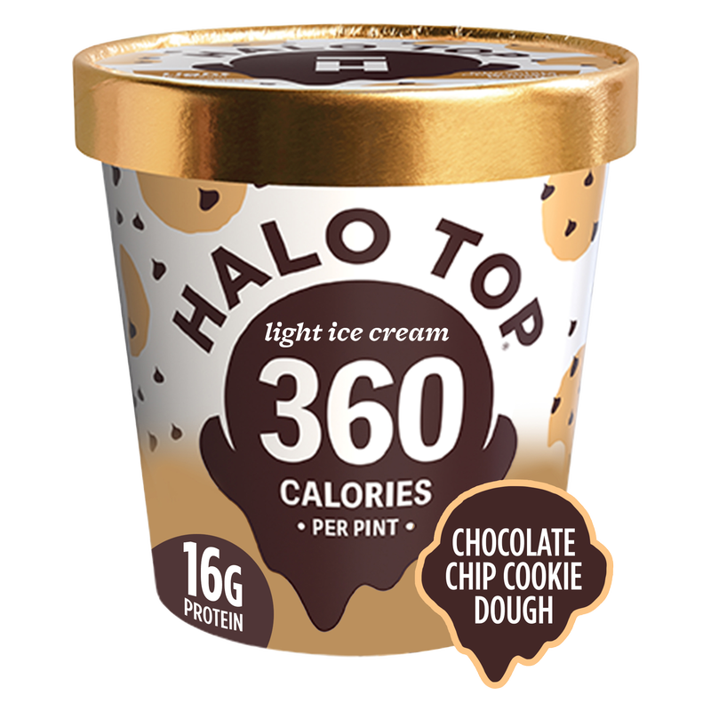 Halo Top Chocolate Chip Cookie Dough 16oz - Halo Top – BevMo!