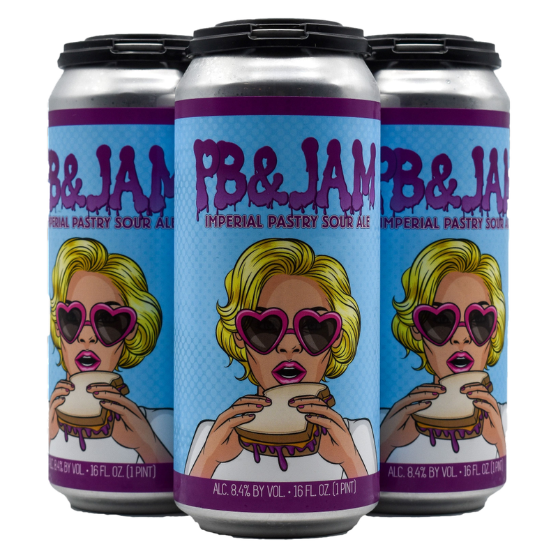 Wild Barrel PB & Jam 4pk 16oz Cans