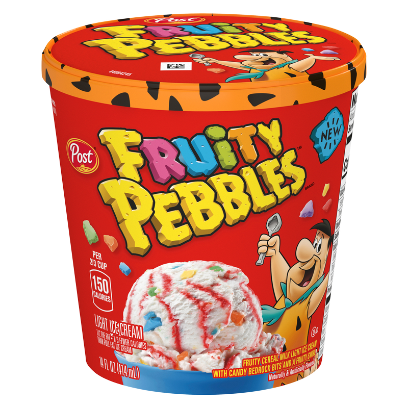 strawberry ice cream flum pebble Fruity Pebbles Ice Cream 14oz