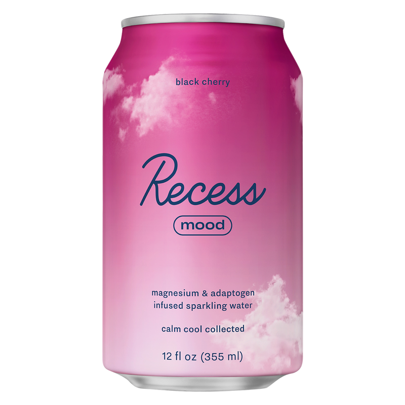 Recess Mood Infused Black Cherry Sparkling Water 12oz Can – BevMo!