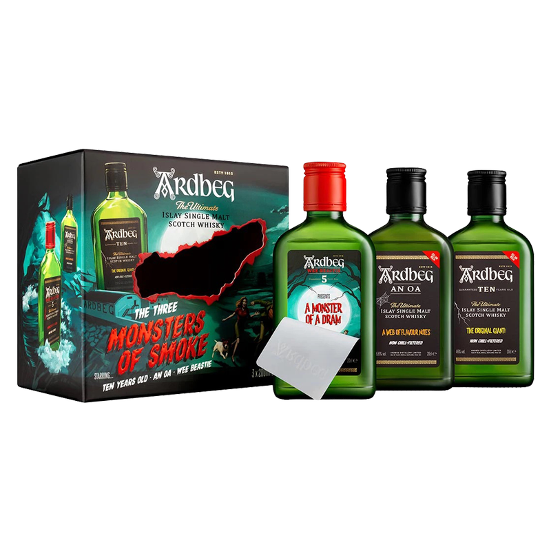 ウイスキー Ardbeg The Three Monsters of Smoke Ardbeg The Three Monsters of Smoke 3 Pack (3x200mL) | Keg N