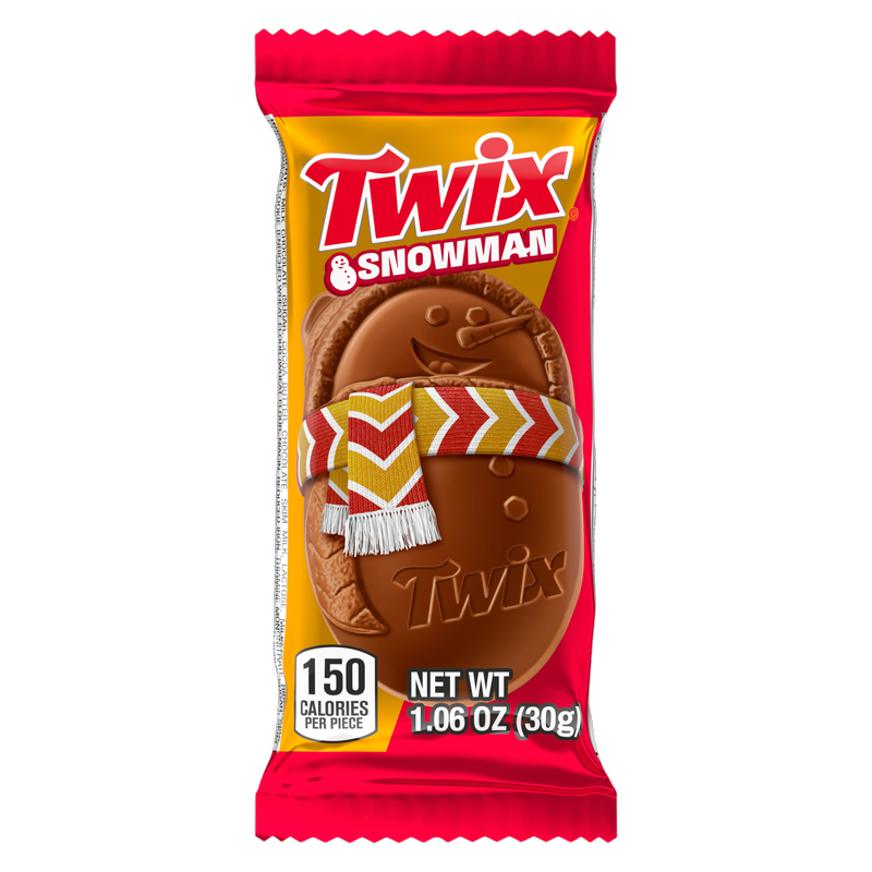 Twix Caramel Cookie Snowman, 1.06 oz - Twix – BevMo!