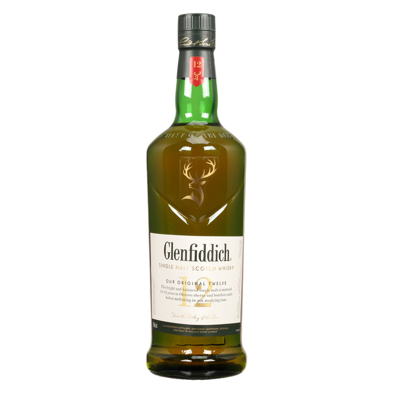 Glenfiddich 12 Yr 1L (80 Proof) - Glenfiddich – BevMo!