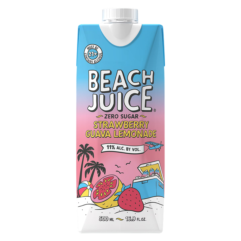 Beach Juice Strawberry Guava Lemonade 500ml 11% ABV