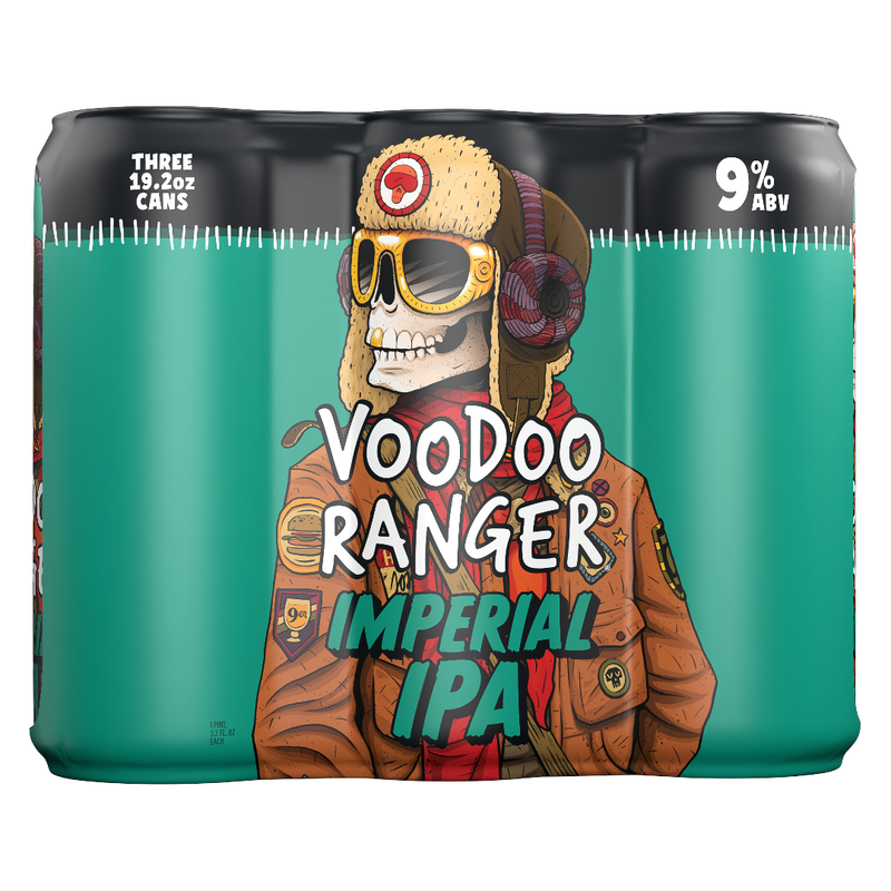 New Belgium Voodoo Ranger Imperial IPA 3pk 19.2 oz Cans - New Belgium BevMo! New Belgium Voodoo Ranger Imperial IPA 3pk 19.2 oz Cans - New Belgium BevMo!