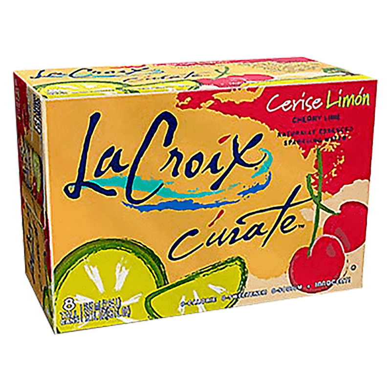 La Croix Curate Cherry-Lime Sparkling Water 8pk 12oz Can - La
