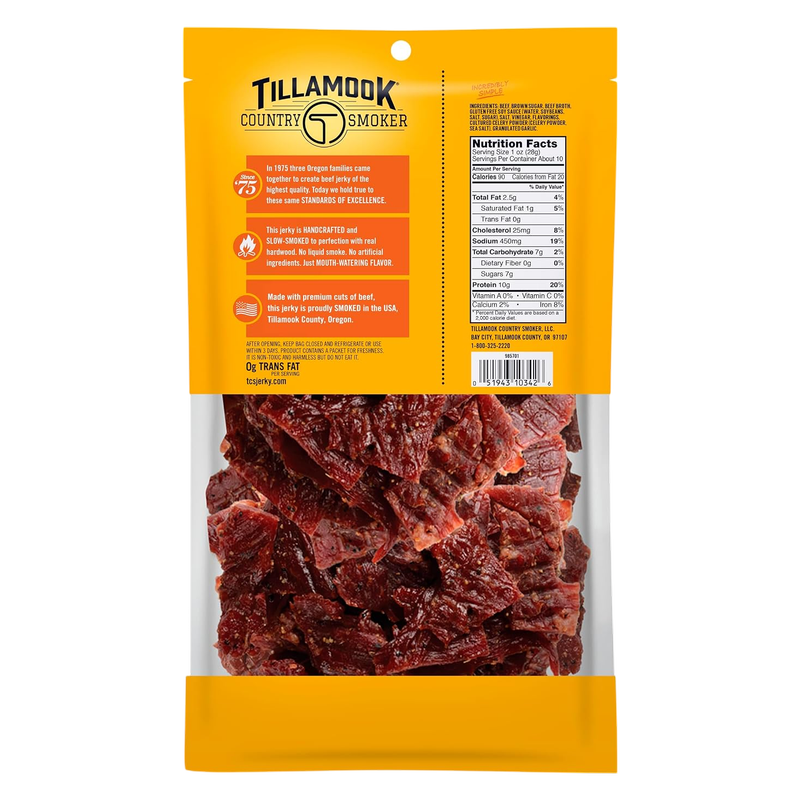 Tillamook Jerky Teriyaki 10oz