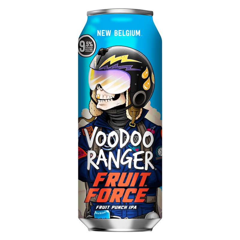 New Belgium Voodoo Ranger Fruit Force IPA Single 19.2oz Can 9.5 New Belgium Voodoo Ranger Fruit Force IPA Single 19.2oz Can 9.5
