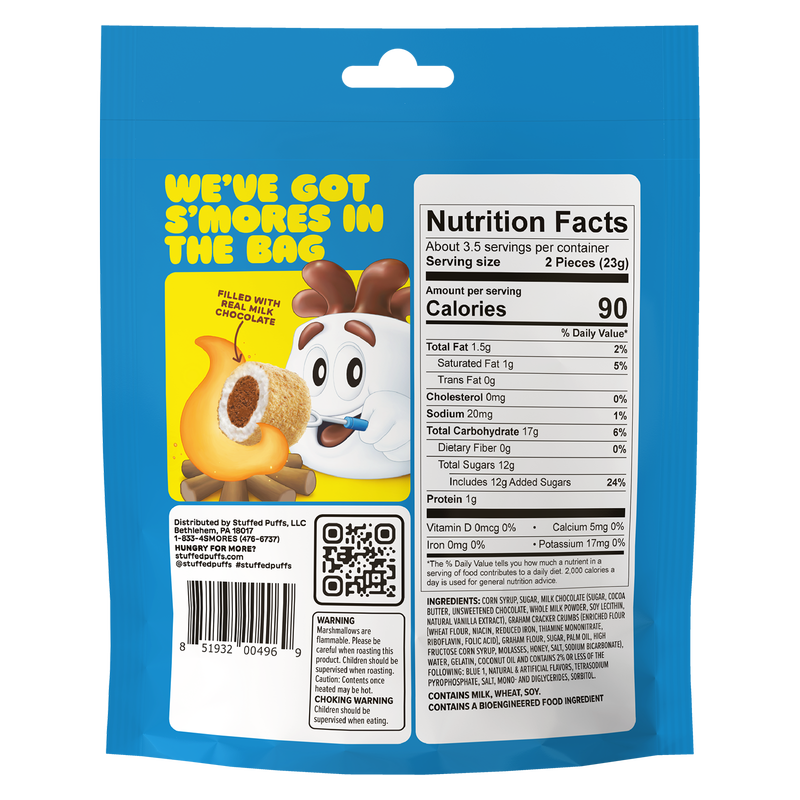 Stuffed Puffs Big Bites Cookies n Crème 6.5oz