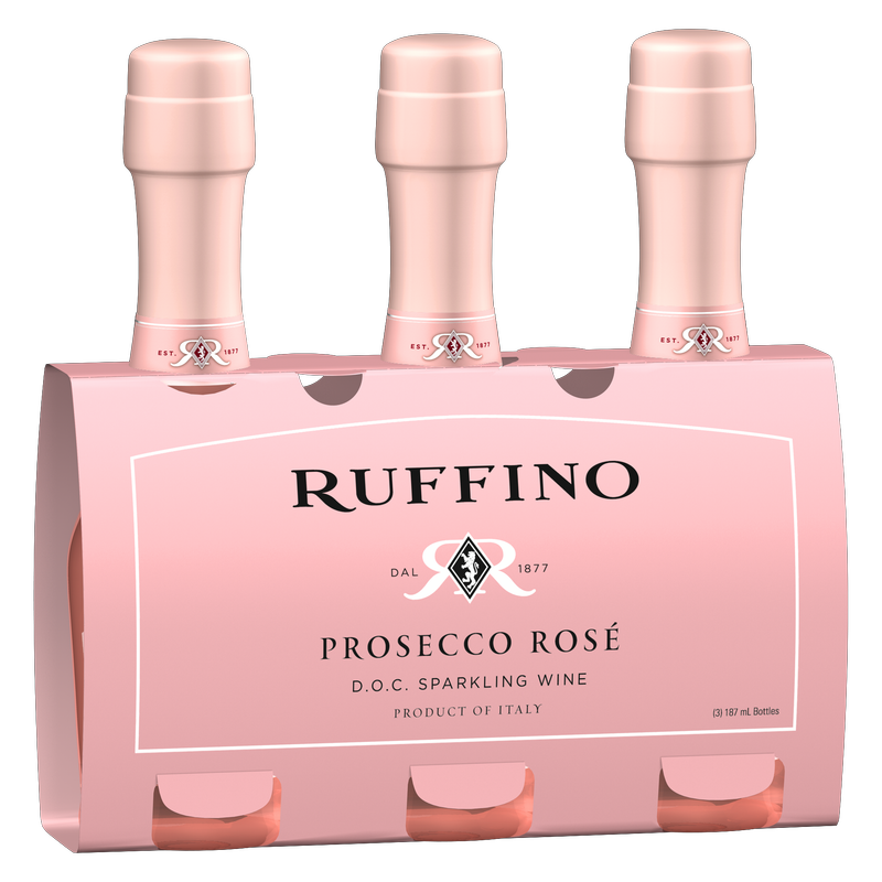 Ruffino Sparkling Rose 3pk 187ml Btl - Ruffino – BevMo!