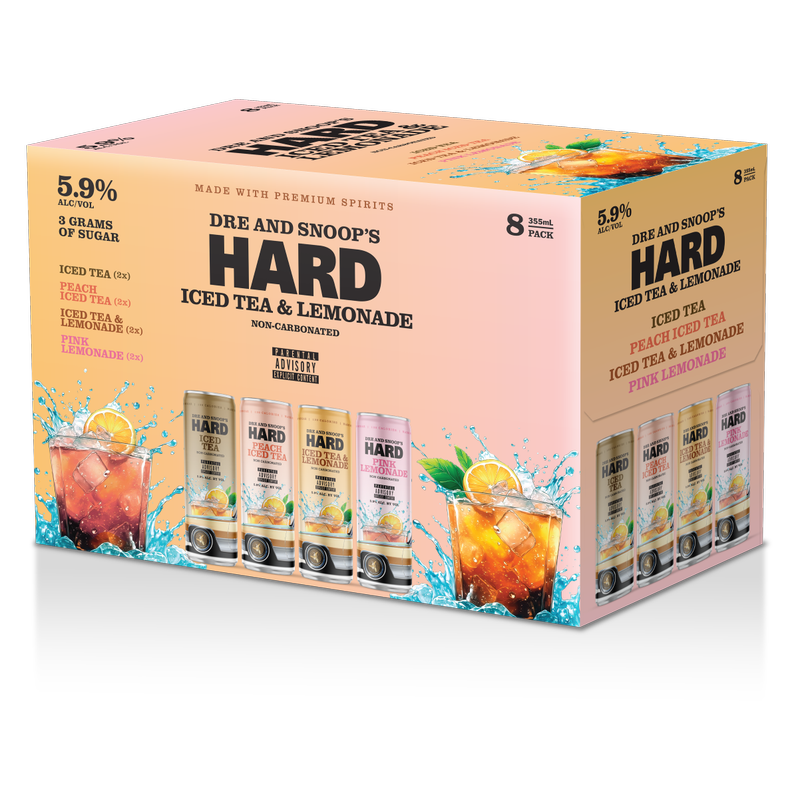 Dre & Snoop's Hard Tea and Lemonade Variety Pack 8pk 12oz Can