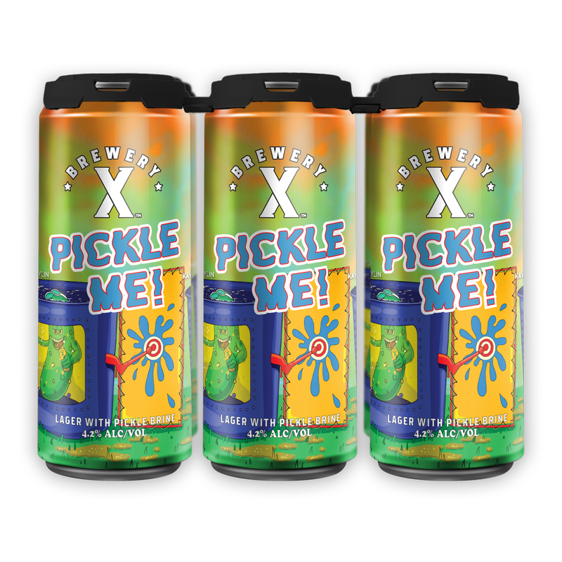 Brewery X Pickle Me! Lager 6pk 16oz Can - Brewery X – BevMo!
