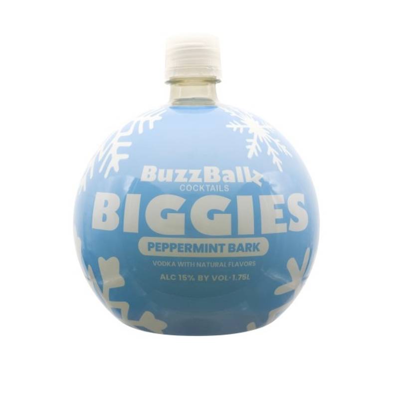 BuzzBallz Biggies Peppermint Bark Snowglobe 1.75L - BuzzBallz – BevMo!