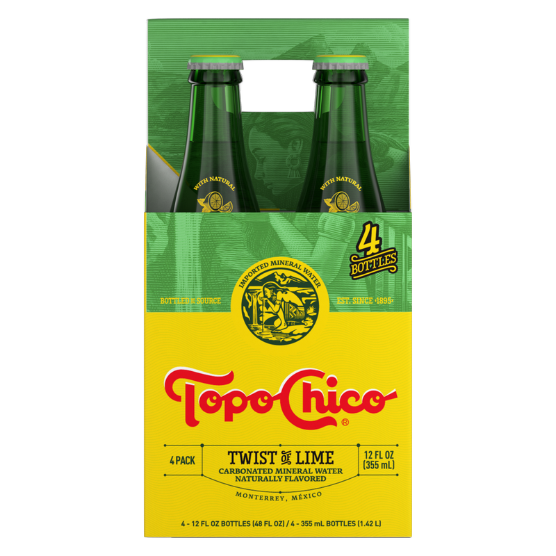 Topo Chico Twist Of Lime 4pk 12oz Glass Btl - Topo Chico – BevMo!