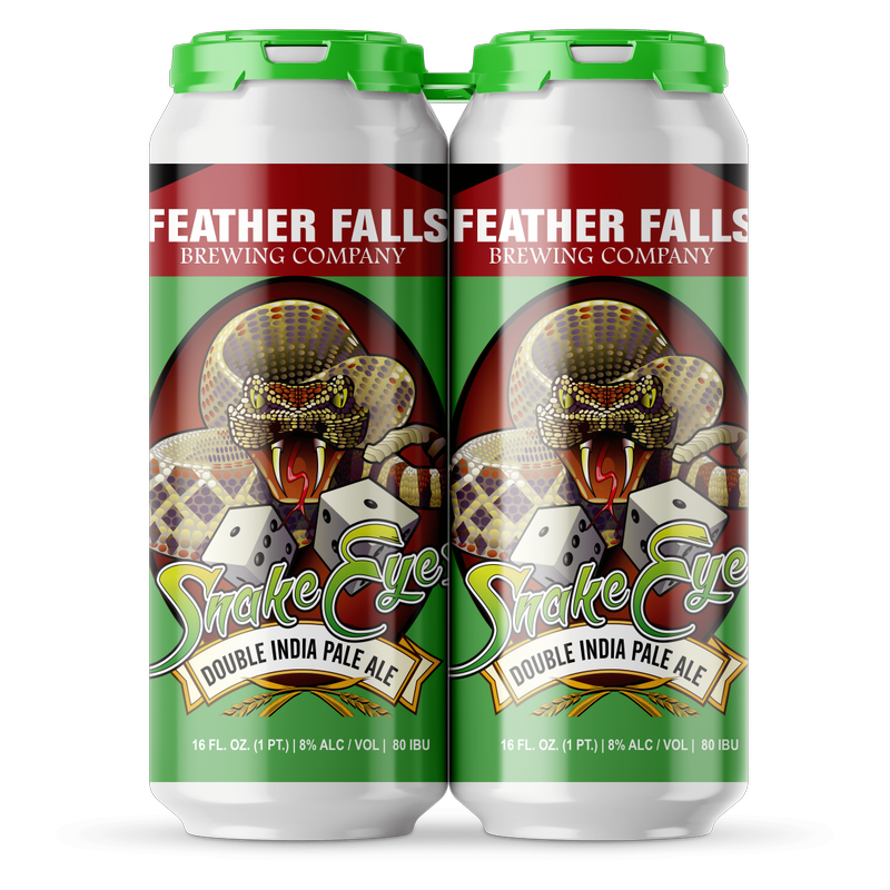 Feather Falls Snake Eyes Double IPA 4pk 16oz Can