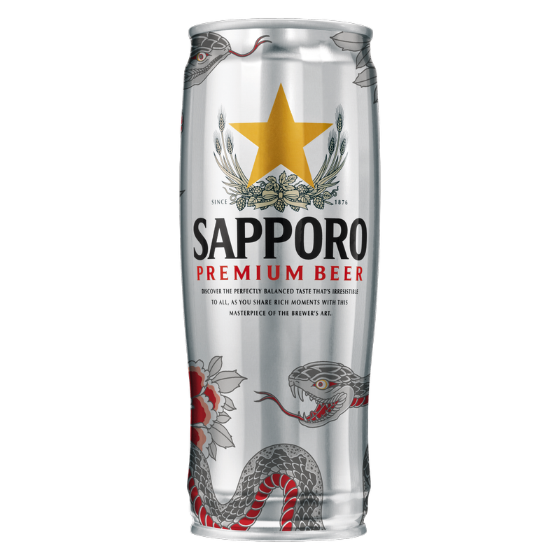 Sapporo Single 22oz Can - Sapporo – BevMo!