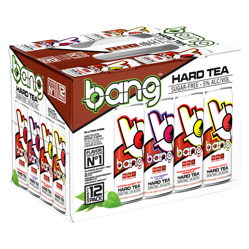Bang Hard Tea Variety 12pk 12oz can 5% ABV – BevMo!