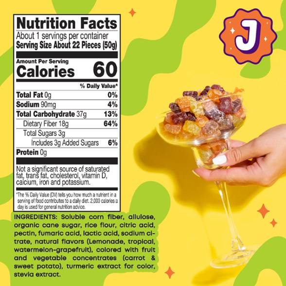 Joyride Low Sugar Sour Fruit Gummies 1.8oz