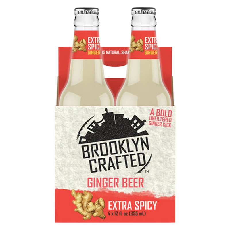 Brooklyn Crafted Extra Spicy Ginger Beer 4pk 12oz Can - BevMo