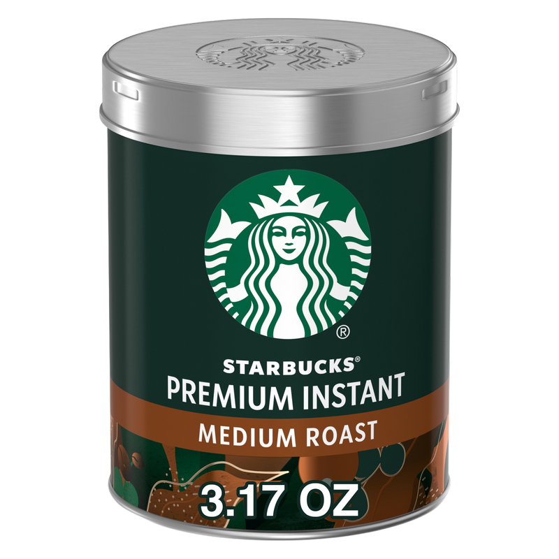 Starbucks Premium Instant Medium Roast 3.17oz Can - Starbucks – BevMo!