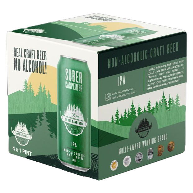 Sober Carpenter IPA Non-Alcoholic 4pk 16oz Cans