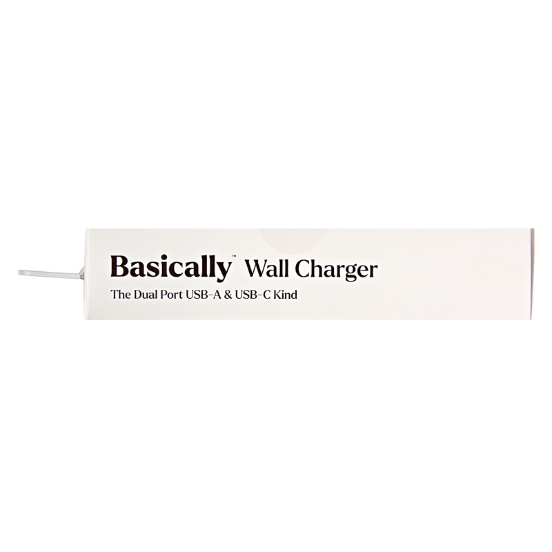 Basically, 20W Dual-Port USB-A and USB-C Wall Charger