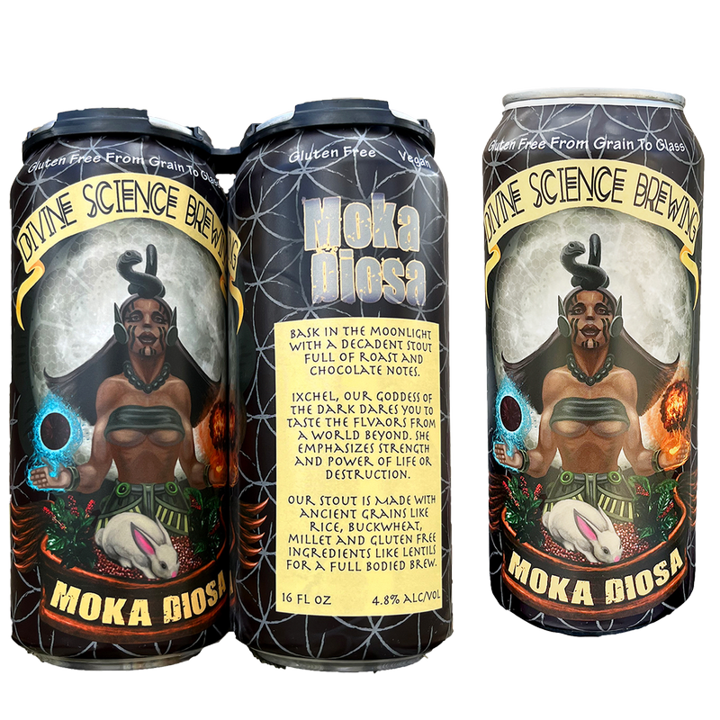 Divine Science Brewing Moka Diosa Stout 4pk 16oz Can - Divine