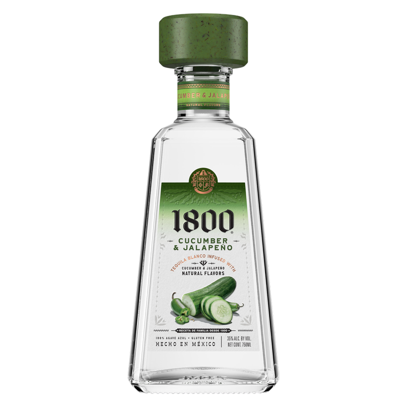 1800 Cucumber & Jalapeño Tequila 750ml (70 Proof) - 1800 – BevMo!