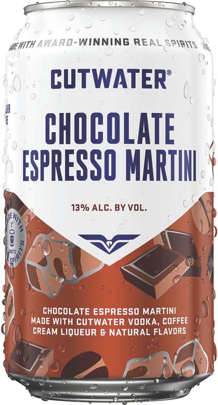 Cutwater Chocolate Espresso Martini 4pk 12oz Can 13% ABV