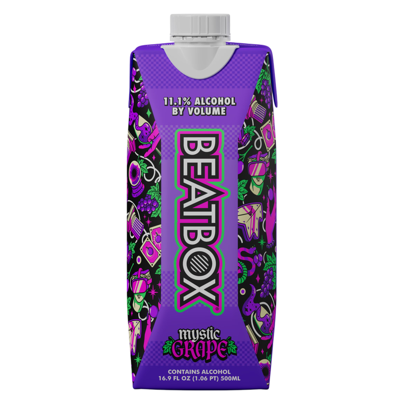 Beatbox Mystic Grape 500ml 11.1% ABV Wine Party Punch - BeatBox BevMo! Beatbox Mystic Grape 500ml 11.1% ABV Wine Party Punch - BeatBox BevMo!