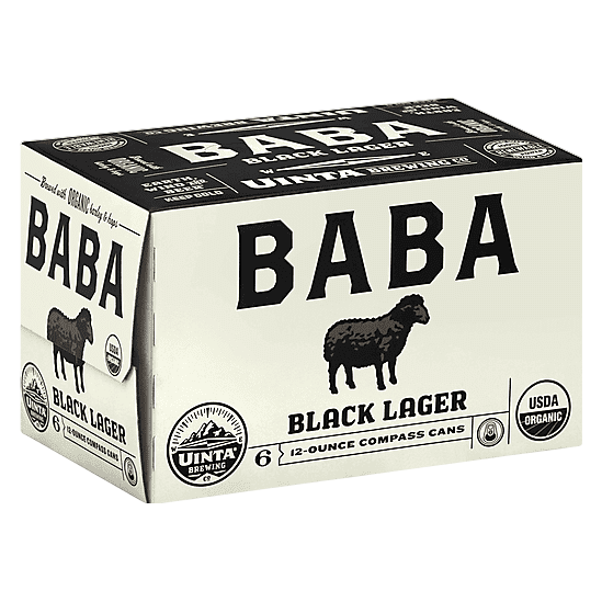 Uinta Brewing Baba Black Lager 6pk 12oz Can
