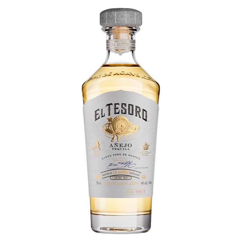 El Tesoro Anejo Tequila 750ml (80 proof) - El Tesoro – BevMo!