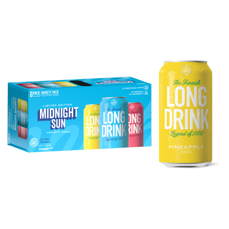 Long Drink Midnight Sun 8pk 12oz Cans 5.5% ABV - Long Drink – BevMo!